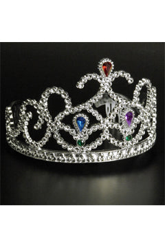DIADEM (PRINZESSIN) MIT JUWELEN SILBER