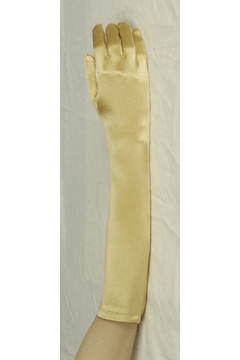Gala-Handschuhe Elastisch gold 48 cm