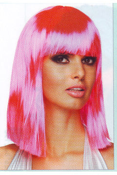 Dance Perücke neon pink
