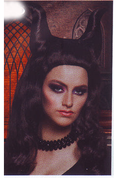Demona Perücke mit Horn