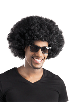 Afro Perücke schwarz