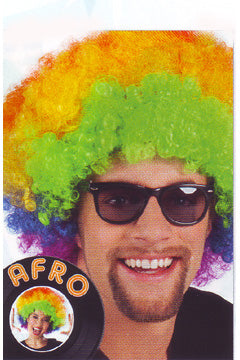 Afro Perücke multicolor