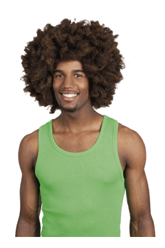 Afro superluxe Johnson Perücke braun
