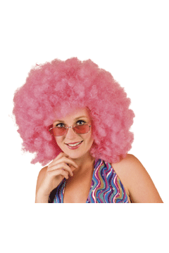 Big Afro Perücke rosa