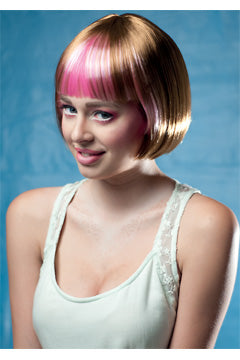Cabaret Perücke pink/braun A