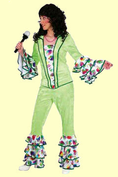 ABBA (Party Girl) hellgrün – Perücke