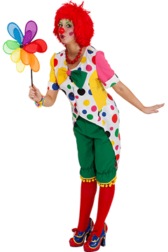 Clownfrack Augustina mit Fliege