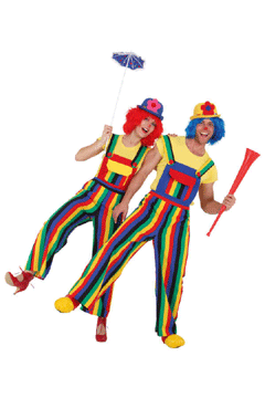 Clownhose gestreift (Latzhose)
