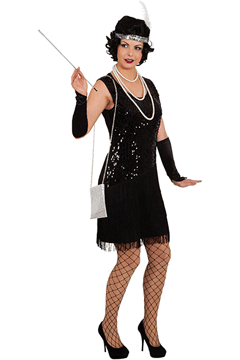 Charlestonkleid Jacky schwarz