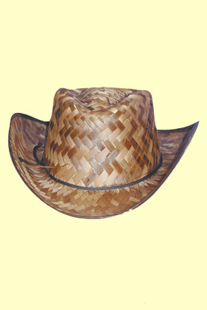 Cowboy Strohhut braun L
