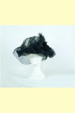 Damenhut de Luxe schwarz
