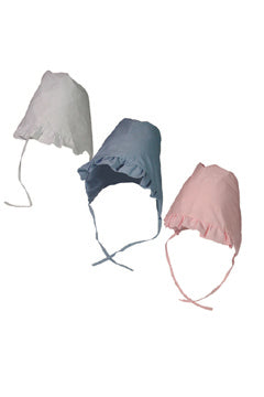 Baby-Mütze rosa blau weiß