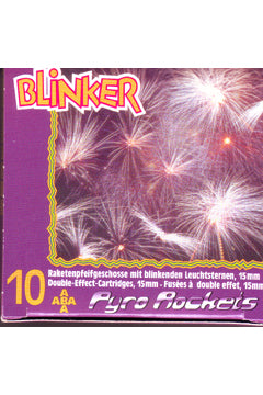 Blinker (Raketenpfeifgeschosse mit blinkenden Leuchtsterneen) cal.15 Inh.10St