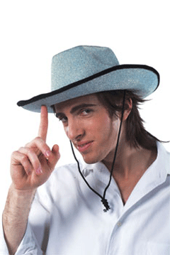 Cowboyhut blau