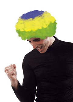 Brasilien - Fan Perücke