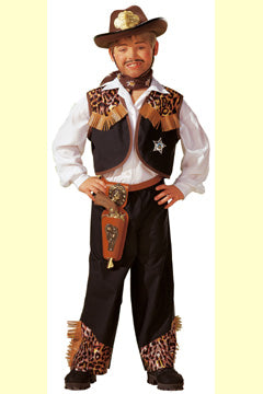 Cowboy-Anzug Hose Weste und Stern 128