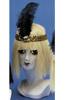 Can-Can Paillettenstirnband gold