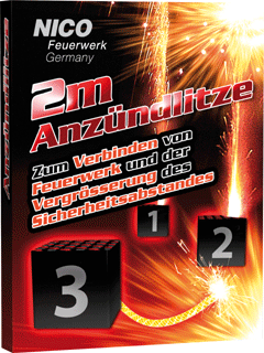 Anzündlitze gelb 2 m