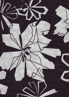 Blumen schwarz/weiß