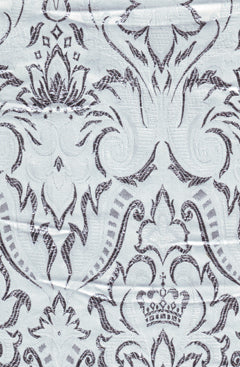 Brokat Blumen Silber